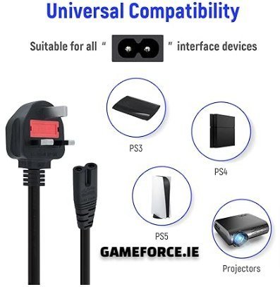 PC-LINK Figure 8 Power Cable  1.8 meter - TECHDIRECT GAMEFORCE.IE -  Ireland - Carlow - Dublin - Cork
