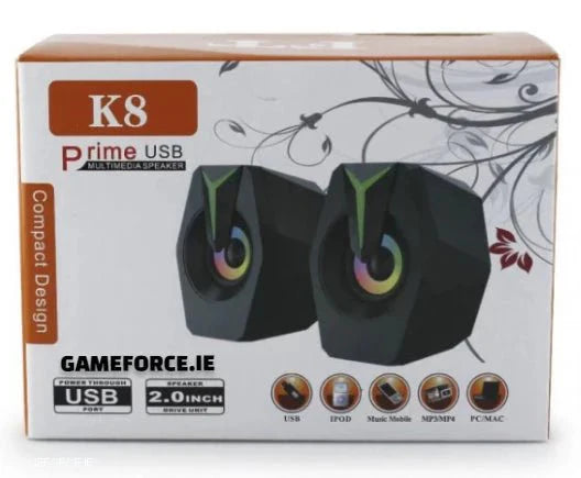 SPEAKER PRIME USB K8 GAMING SPEAKERS - TECHDIRECT GAMEFORCE.IE -  Ireland - Carlow - Dublin - Cork