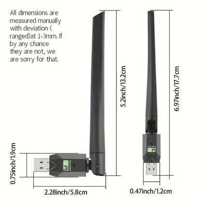 High-Speed AC600 Mbps Dual Band BT 5.0 USB WiFi Adapter - TECHDIRECT GAMEFORCE.IE -  Ireland - Carlow - Dublin - Cork