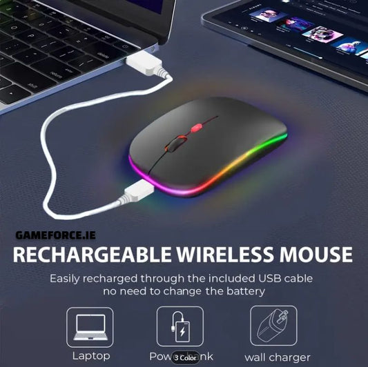 ARES EM-09 Wireless mouse duel Mode 2.4G + BT Portable Silent mouse Rechargeable - TECHDIRECT GAMEFORCE.IE -  Ireland - Carlow - Dublin - Cork
