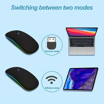 PC-Link Rechargeable Dual Wireless 2.4Ghz/BT RGB Silent Mouse - TECHDIRECT GAMEFORCE.IE -  Ireland - Carlow - Dublin - Cork