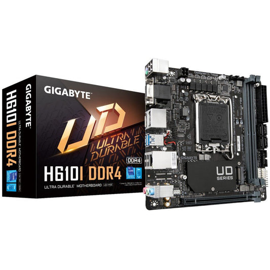GIGABYTE H610I DDR4 Motherboard - Supports Intel Core 14th CPUs